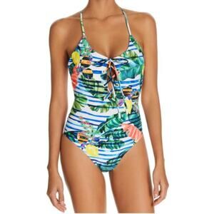 Red Carter Juliette Tropical Stripe One Piece